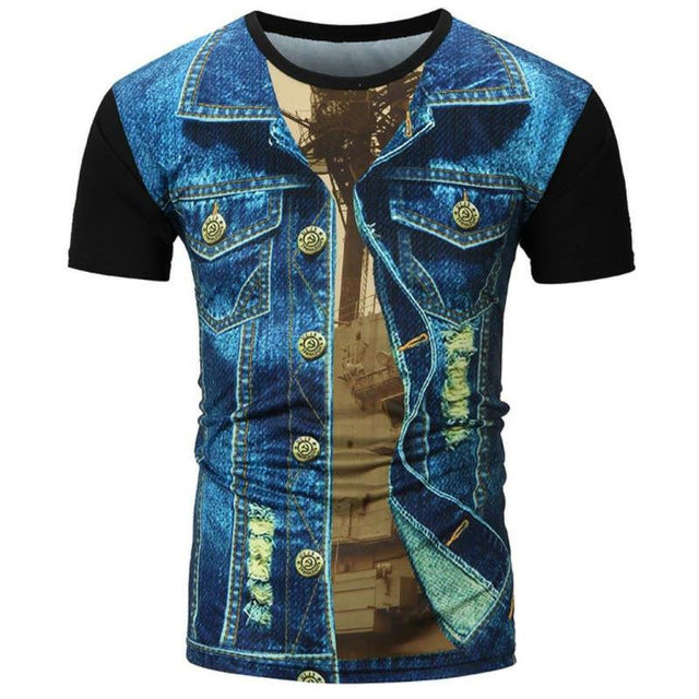 Printed Men's Casual Fashion T-shirt