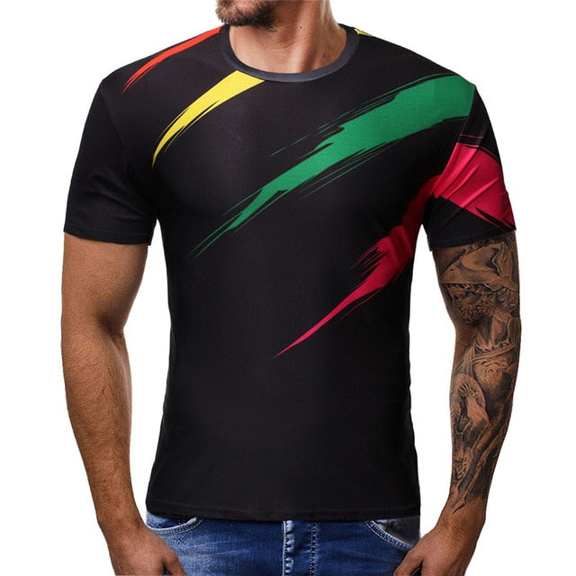 Printed Men's Casual Fashion T-shirt