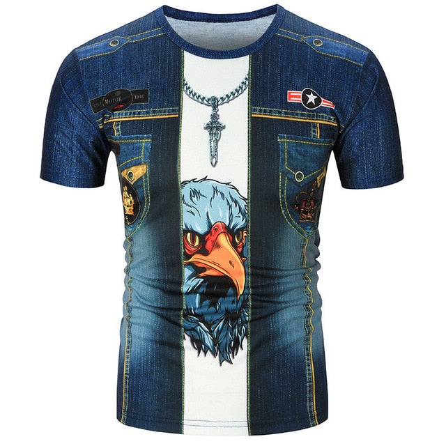 Printed Men's Casual Fashion T-shirt