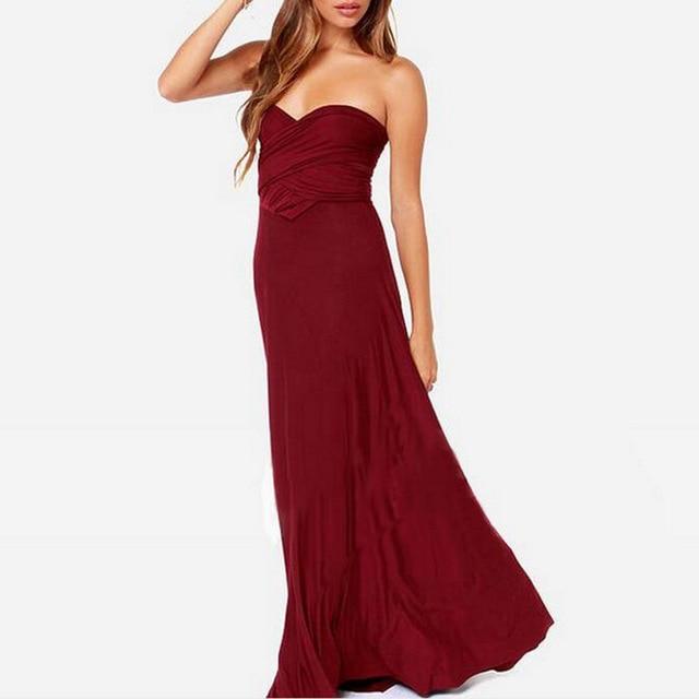 Multiway Wrap Convertible Boho Maxi Club Dress