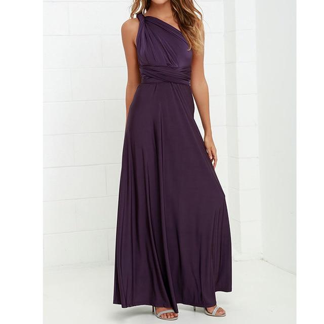 Multiway Wrap Convertible Boho Maxi Club Dress