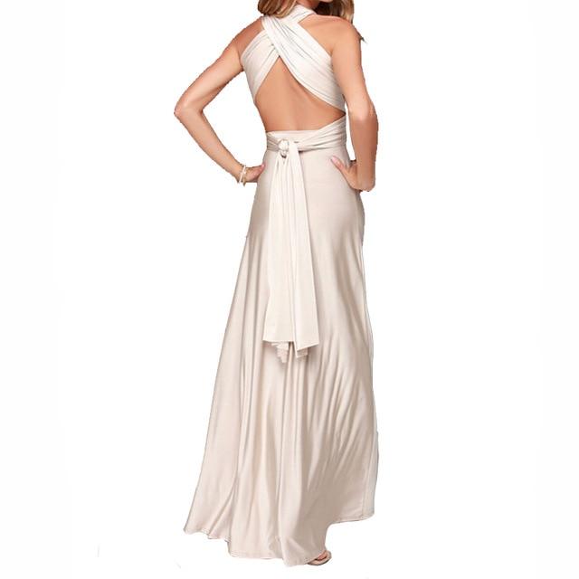 Multiway Wrap Convertible Boho Maxi Club Dress