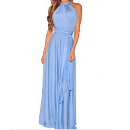 Multiway Wrap Convertible Boho Maxi Club Dress