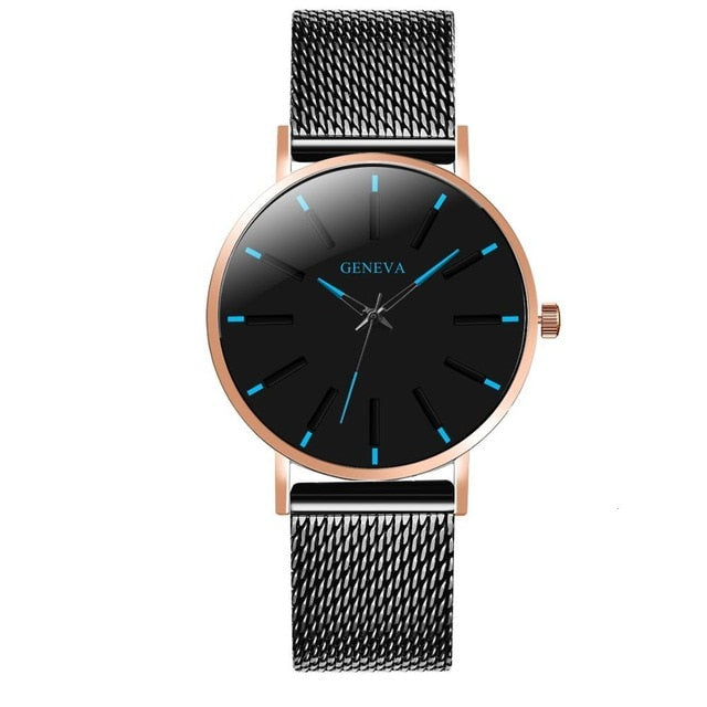Ultra-Thin Stainless Steel Band Men's Wrist Watch - Stylesma
