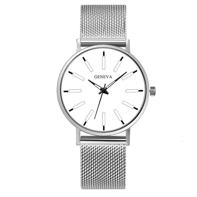 Ultra-Thin Stainless Steel Band Men's Wrist Watch