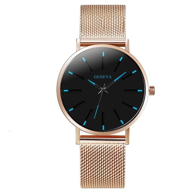 Ultra-Thin Stainless Steel Band Men's Wrist Watch