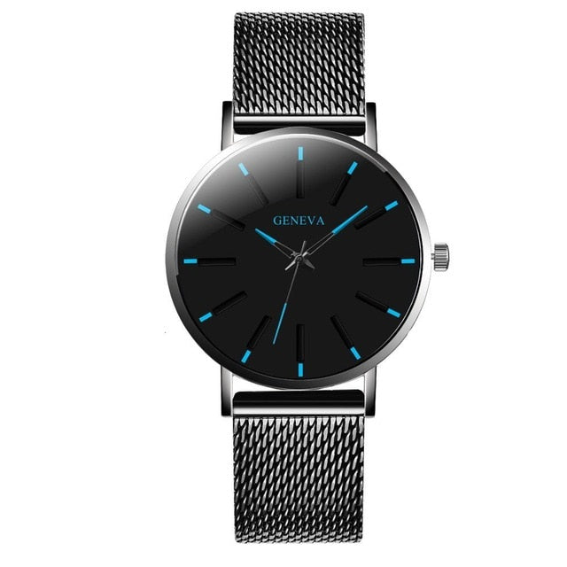 Ultra-Thin Stainless Steel Band Men's Wrist Watch - Stylesma