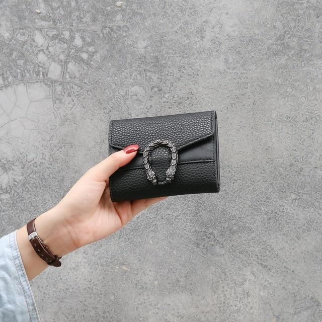 PU Leather Magnet Buckle Wallets