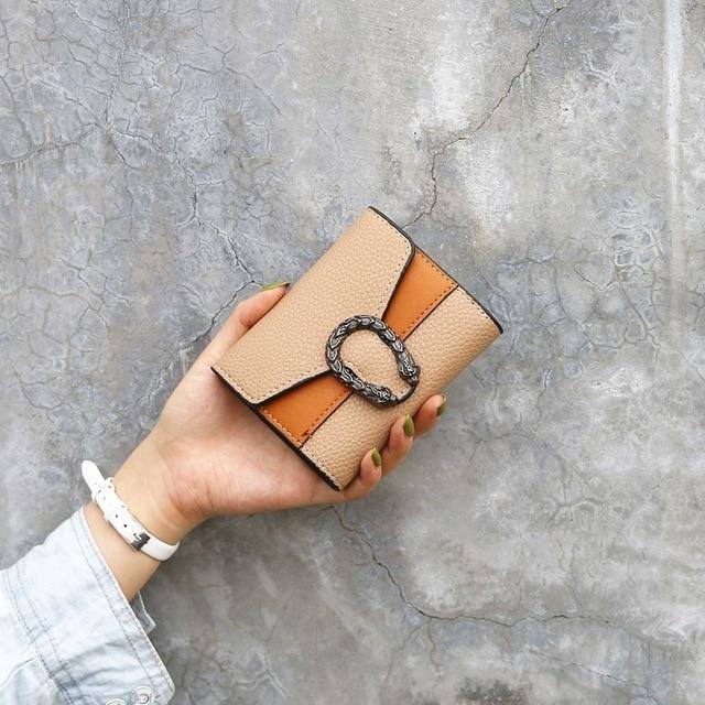 PU Leather Magnet Buckle Wallets