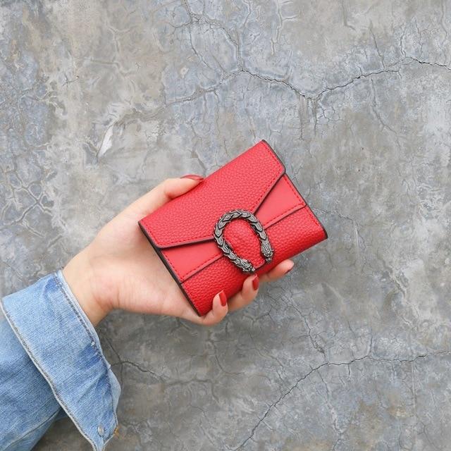 PU Leather Magnet Buckle Wallets