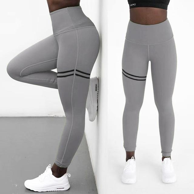 Polyester V-Waist Ankle-Length Push Up Leggings