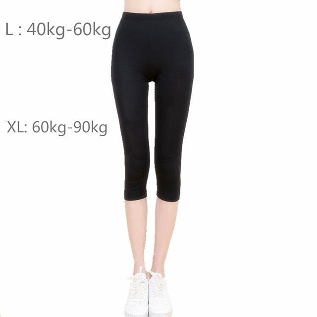 Polyester V-Waist Ankle-Length Push Up Leggings