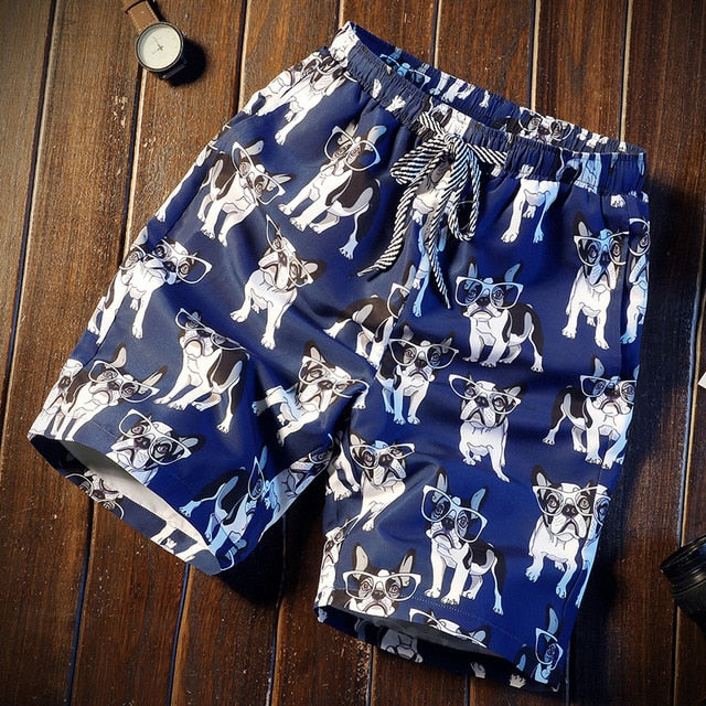 Printed Quick Dry Causal Drawstring Short
