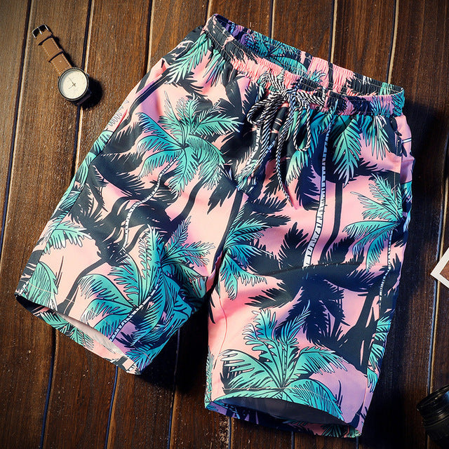 Printed Quick Dry Causal Drawstring Short