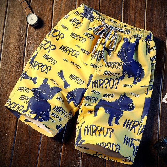 Printed Quick Dry Causal Drawstring Short