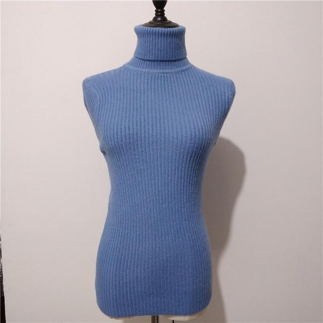 Casual Solid Turtleneck Female Pullover Full Sleeve Sweater