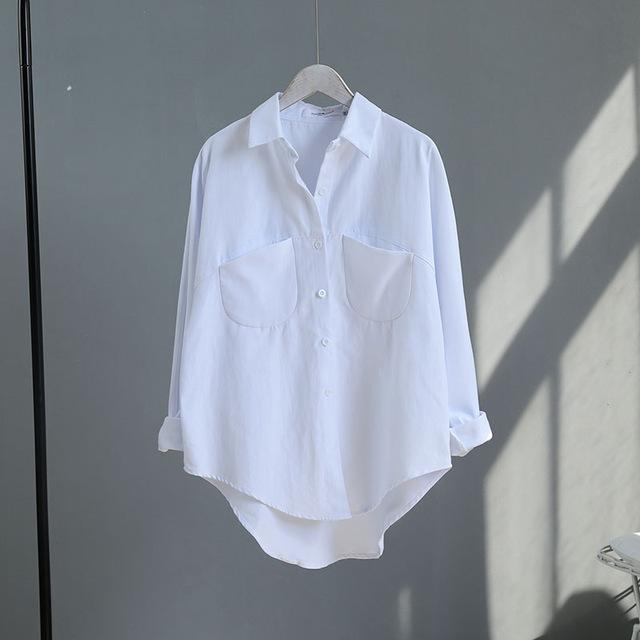 Long Sleeve Vintage Turn-down Collar Shirt