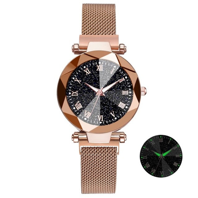Stainless Steel Mesh Bracelet Wrist Watch