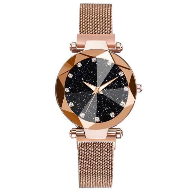Stainless Steel Mesh Bracelet Wrist Watch