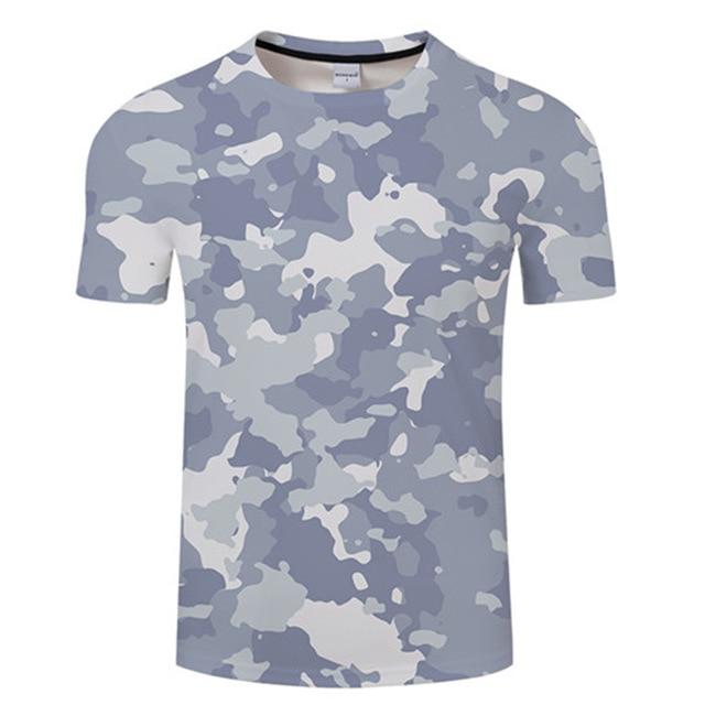 3D Printed Ink Draw Pattern Short Sleeve T-Shirt