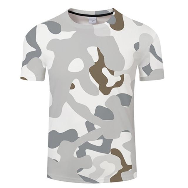 3D Printed Ink Draw Pattern Short Sleeve T-Shirt