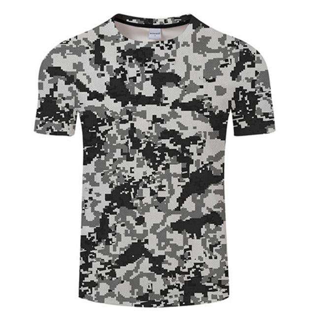 3D Printed Ink Draw Pattern Short Sleeve T-Shirt