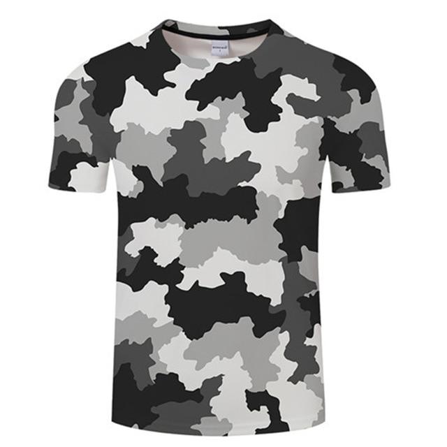 3D Printed Ink Draw Pattern Short Sleeve T-Shirt