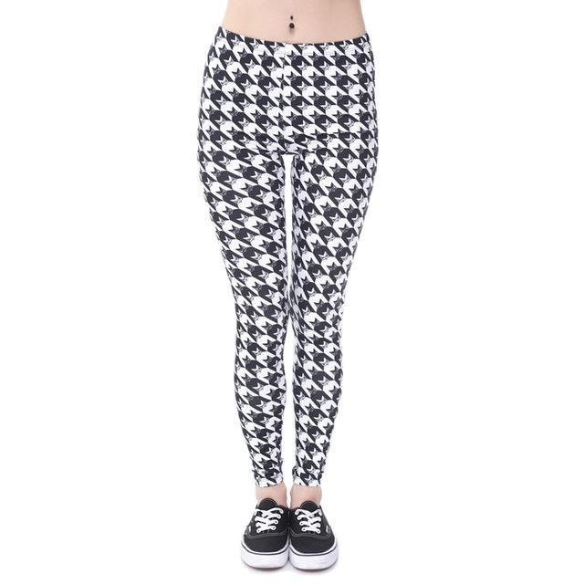 Aztec Round Ombre Printing Slim High Waist Leggings
