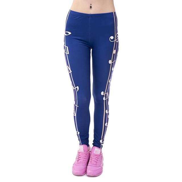 Aztec Round Ombre Printing Slim High Waist Leggings