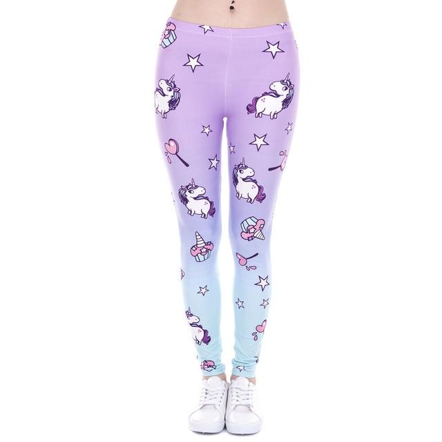 Aztec Round Ombre Printing Slim High Waist Leggings