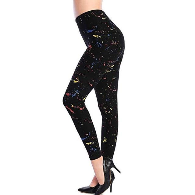 Camouflage Printing Elastic Ankle-Length Leggings