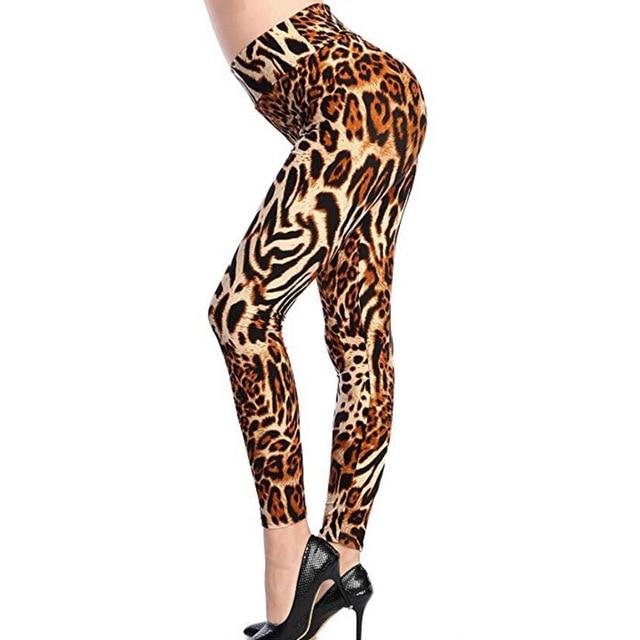 Camouflage Printing Elastic Ankle-Length Leggings