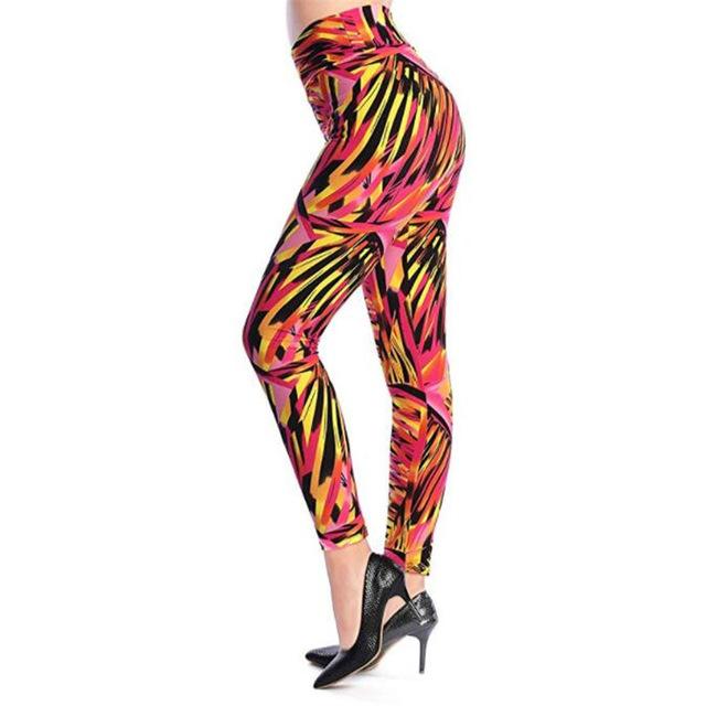 Camouflage Printing Elastic Ankle-Length Leggings