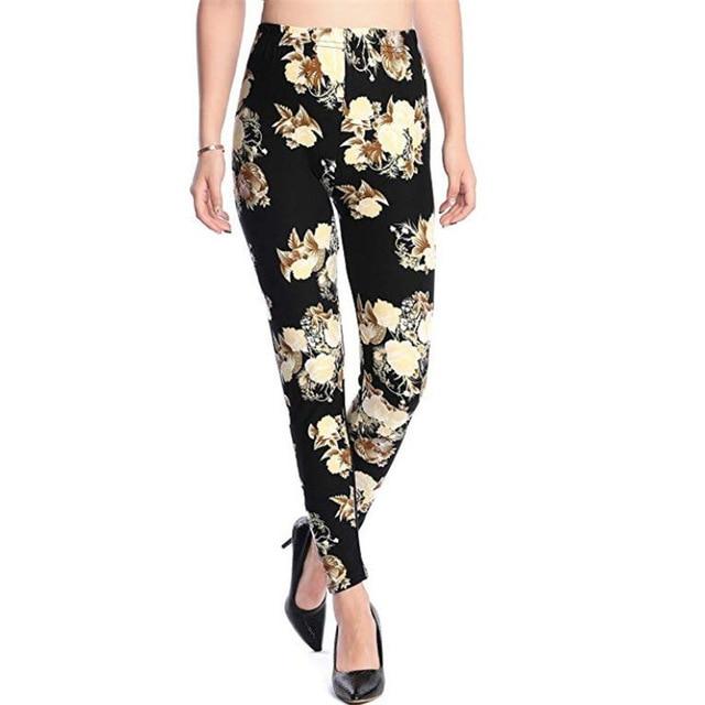Camouflage Printing Elastic Ankle-Length Leggings