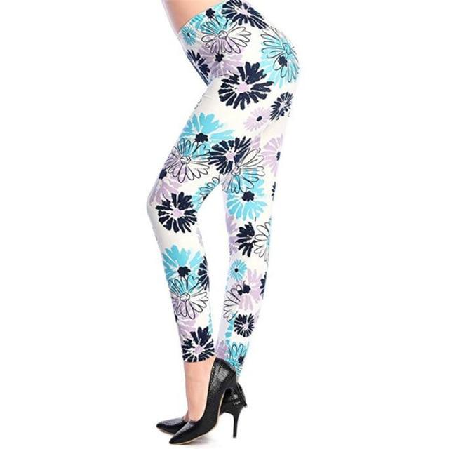 Camouflage Printing Elastic Ankle-Length Leggings