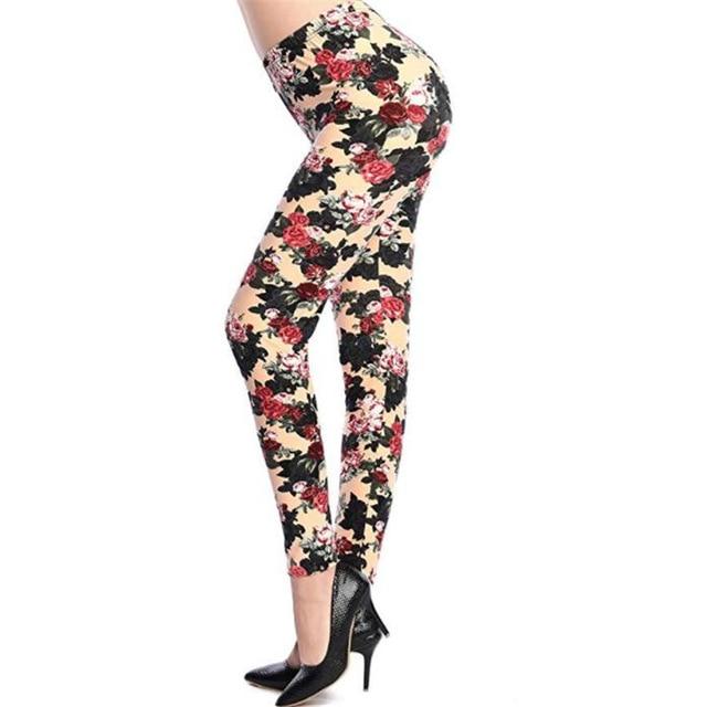 Camouflage Printing Elastic Ankle-Length Leggings