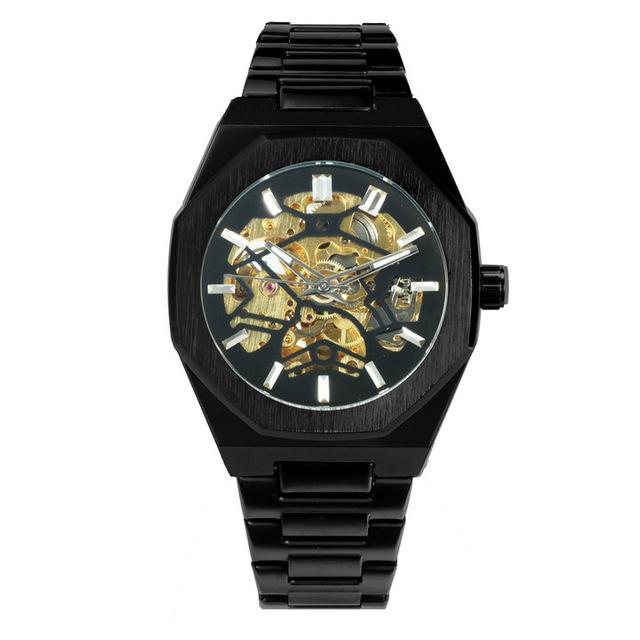 Automatic Self-Wind Steel Strap Shock resistant Skull Watch