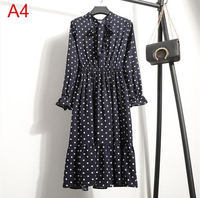 Long Sleeve Chiffon A-line  Butterfly Sleeve Dress