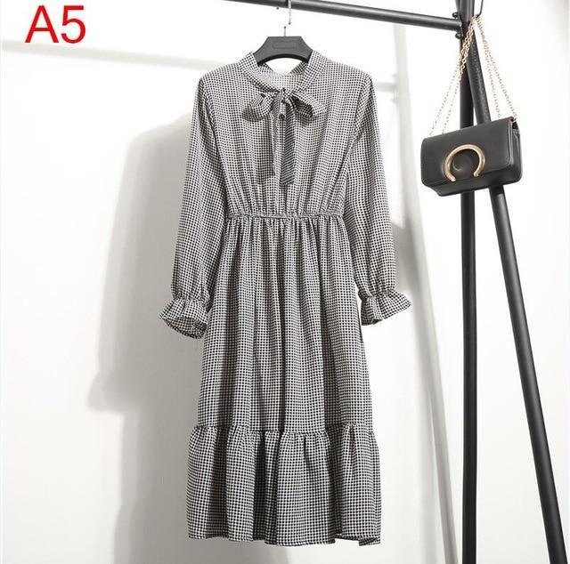Long Sleeve Chiffon A-line  Butterfly Sleeve Dress