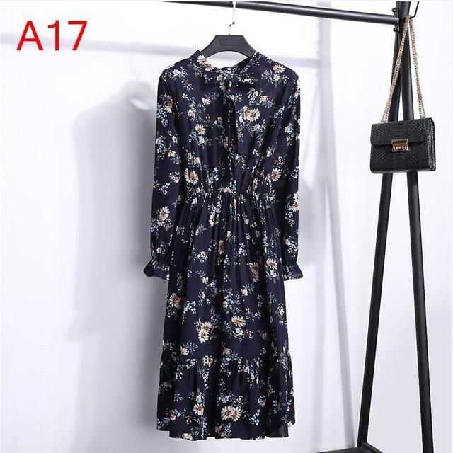 Long Sleeve Chiffon A-line  Butterfly Sleeve Dress