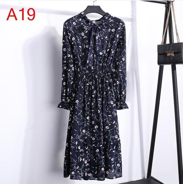 Long Sleeve Chiffon A-line  Butterfly Sleeve Dress
