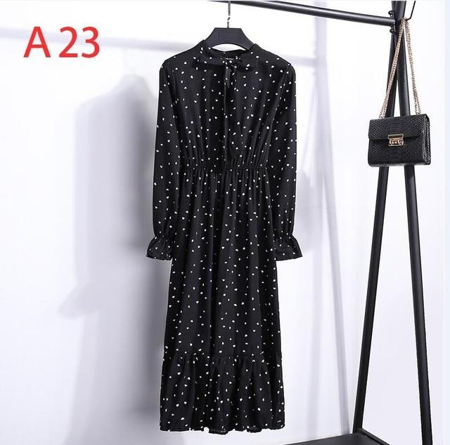 Long Sleeve Chiffon A-line  Butterfly Sleeve Dress