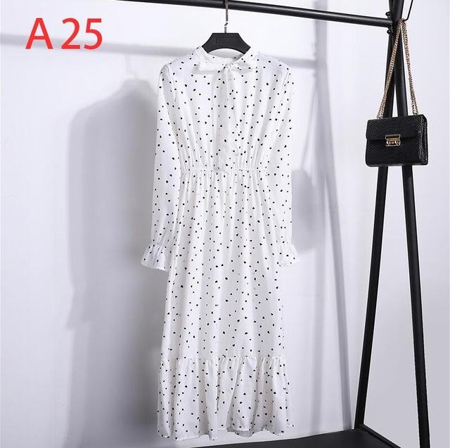 Long Sleeve Chiffon A-line  Butterfly Sleeve Dress