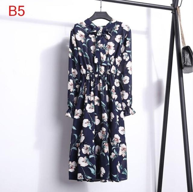 Long Sleeve Chiffon A-line  Butterfly Sleeve Dress