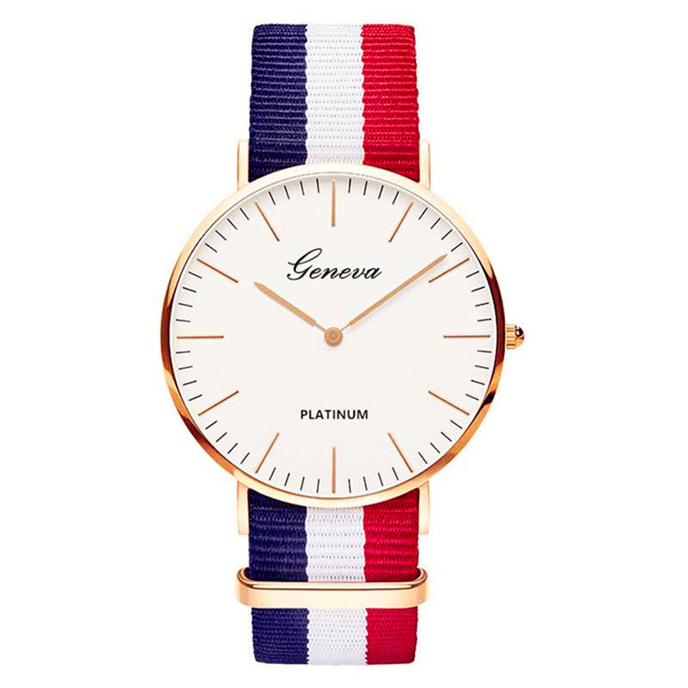 Nylon Strap Style Quartz Casual Wrist Watch - Stylesma