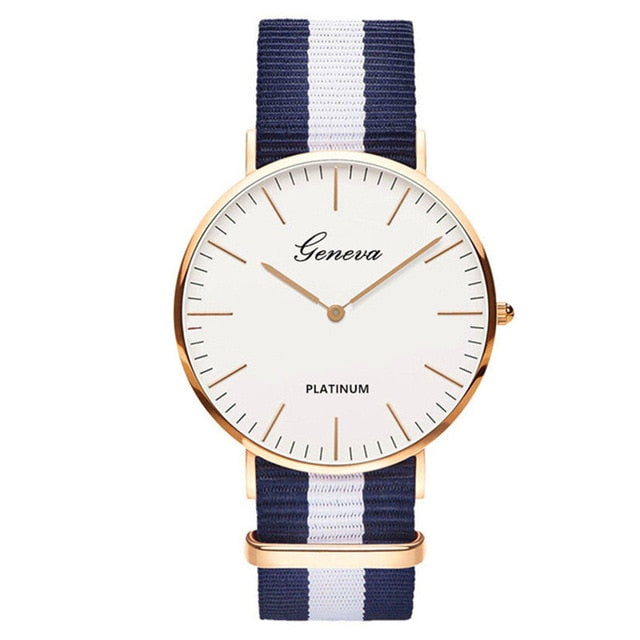 Nylon Strap Style Quartz Casual Wrist Watch
