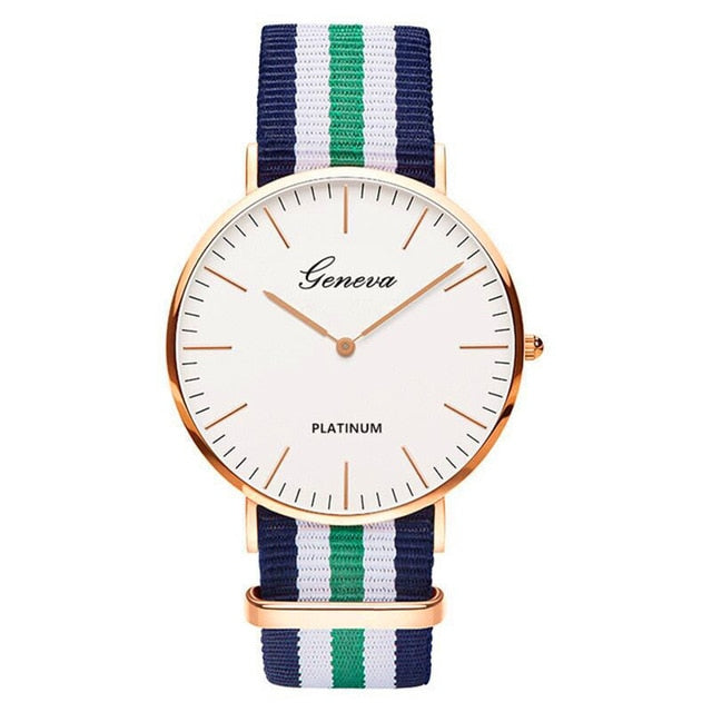 Nylon Strap Style Quartz Casual Wrist Watch