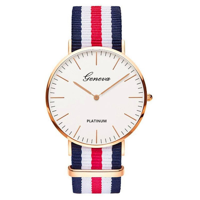 Nylon Strap Style Quartz Casual Wrist Watch