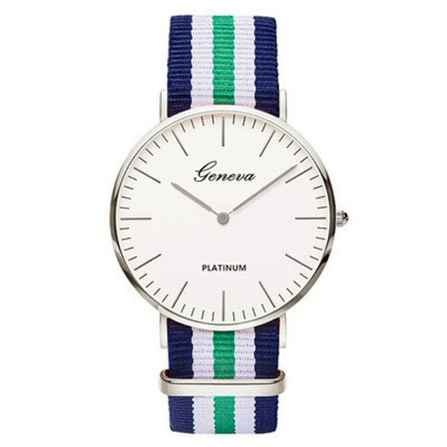 Nylon Strap Style Quartz Casual Wrist Watch