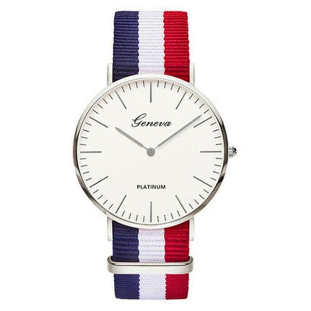 Nylon Strap Style Quartz Casual Wrist Watch